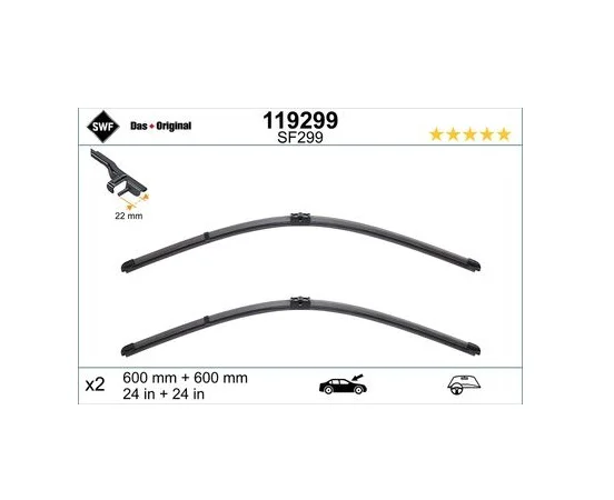 Mercedes Benz C207 C218 W204 Ön Silecek Takımı 119299