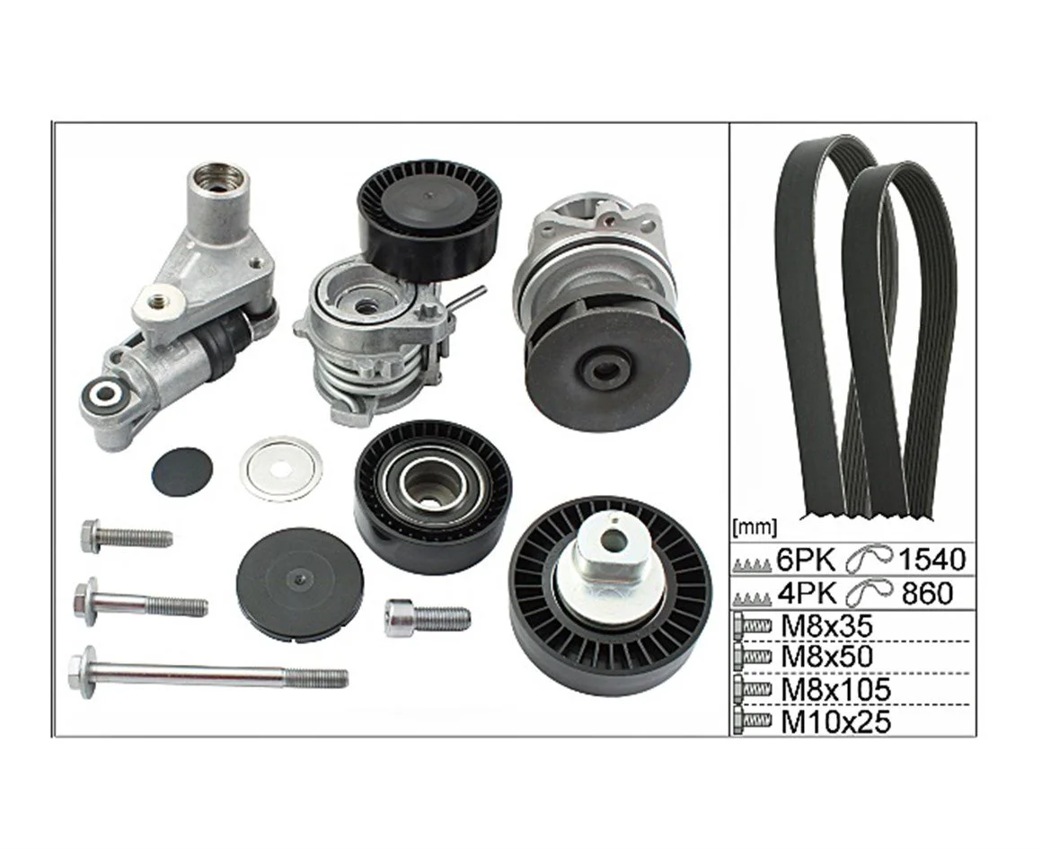 BMW E39 E46 E53 E60 E61 E65 E66 E83 E85 M54  09/2002 Sonrası V Kayış Gergi Seti 529005330