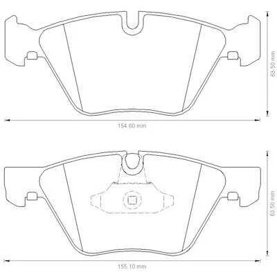 BMW E60 E61 E84 E89 E90 E91 E92 E93 Ön Fren Balatası 573151J