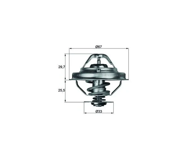 BMW E34 E36 E387 E39 M51 Termostat 80°C TX3880D