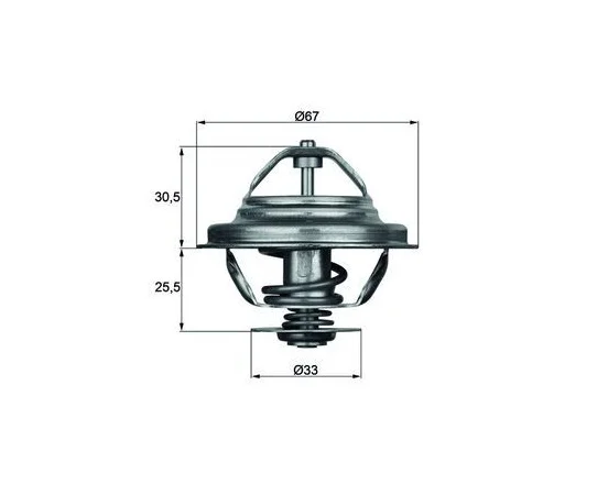 BMW E30 E32 E34 E36 M20 M30 M50 Termostat 80C TX2780D
