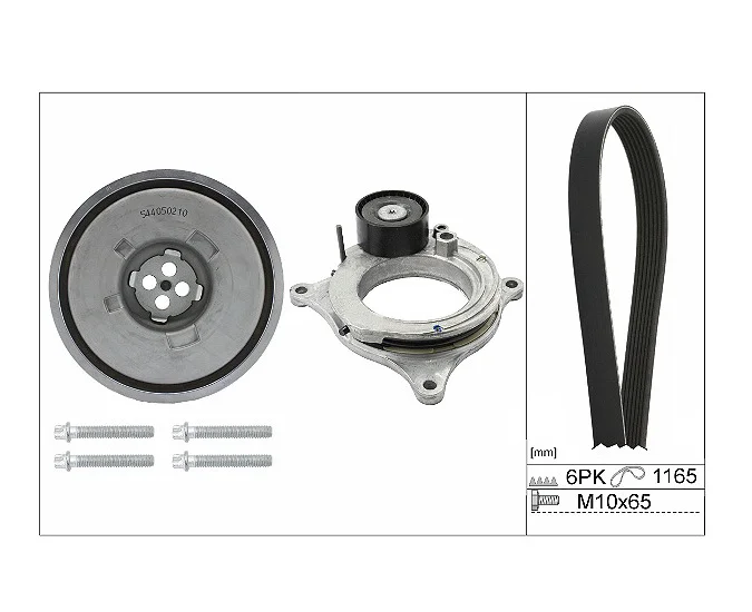 BMW B38 MINI F54 F55 F56 F57 F60 U25 Vantilatör Kayışı Gergi Kütüğü Ve Krank Kasnağı Seti 529048820