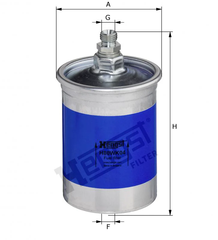 Mercedes Benz M102 M103 M104 M110 M111 M116 M117 M119 Benzin Filtresi H80WK04