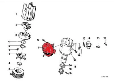 BMW E30 M10 Distribütör Diyaframı 12111277244