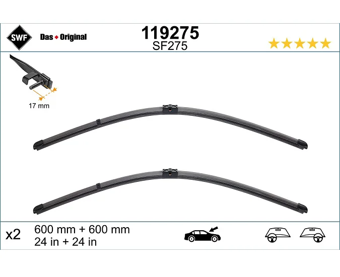 Mercedes Benz W204 Ön Silecek Takımı 119275
