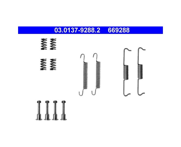 BMW Mercedes Benz El Fren Balatası Yay Tamir Takımı 03013792882 03.0137-9288.2