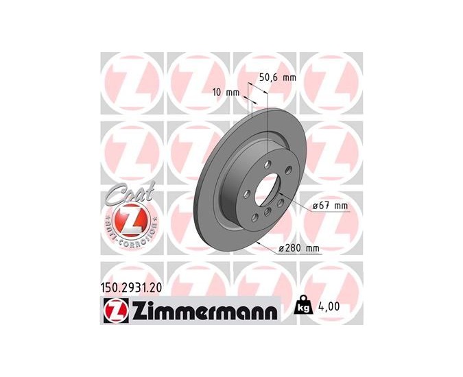 BMW F39 F40 F44 F45 F46 F48 F70 F74 U06 U10 U11 MINI F54 F55 F56 F57 F60 F65 F66 F67 U25 Arka Fren Diski Takım 150293120 150.2931.20