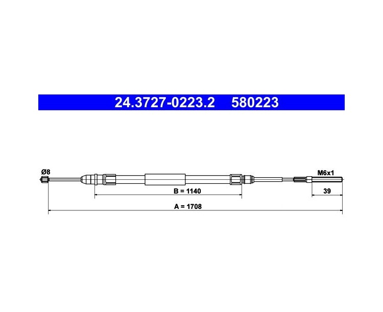 BMW E46 El Fren Teli Sağ 24372702232 24.3727-0223.2