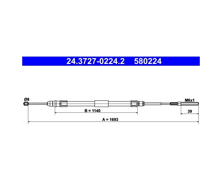 BMW E46 El Fren Teli Sol 24372702242 24.3727-0224.2