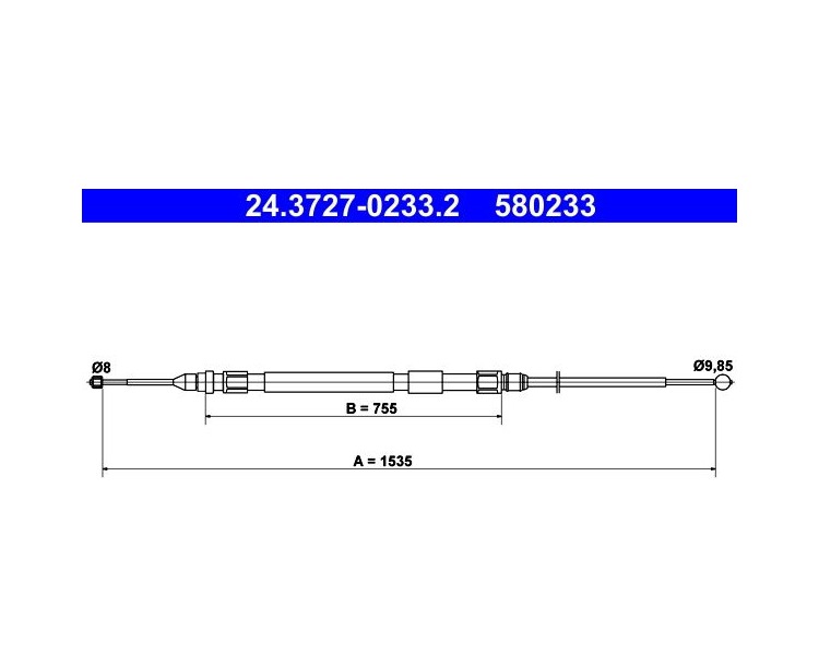 BMW E90 E91 E92 E93 El Fren Teli 24372702332 24.3727-0233.2