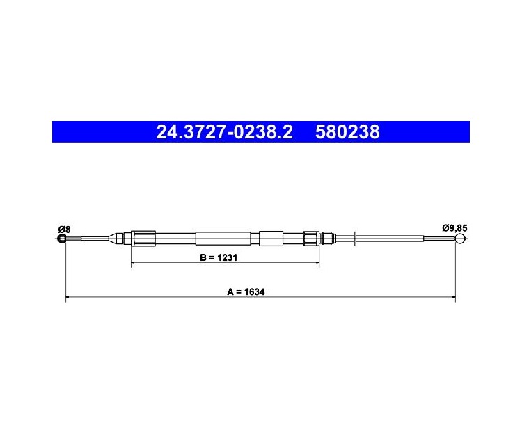 BMW E83 El Fren Teli Sağ 24.3727-0238.2
