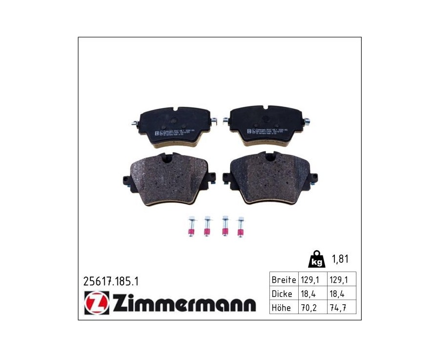 BMW MINI E89 F39 F40 F44 F45 F46 F48 F54 F60 G01 G02 G20 G21 G29 G30 G31 Ön Fren Balatası 256171851