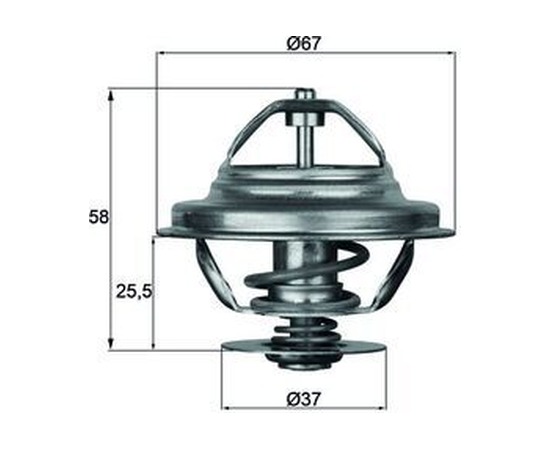 BMW E24 E28 S38 Termostat 80°C TX2180D