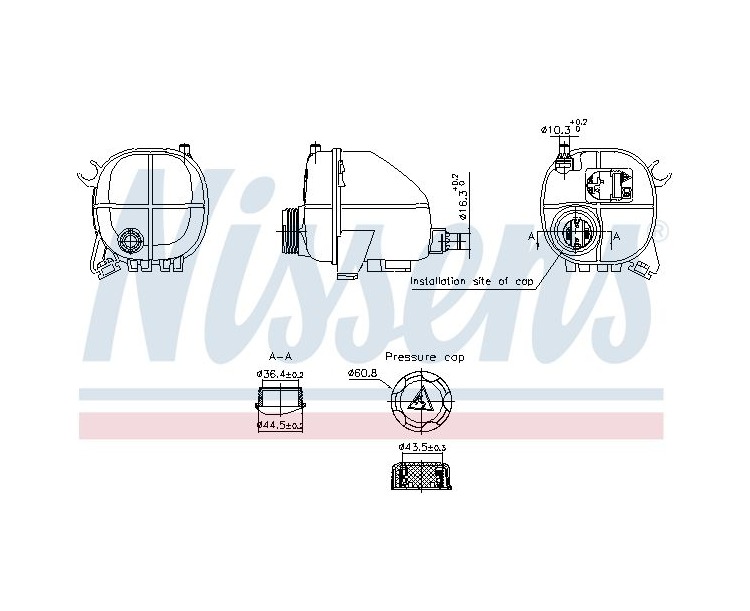 BMW E36 Z3 M40 M41 M42 M43 M44 M50 M51 M52 Radyatör Su Deposu (Genleşme Tankı) 996357