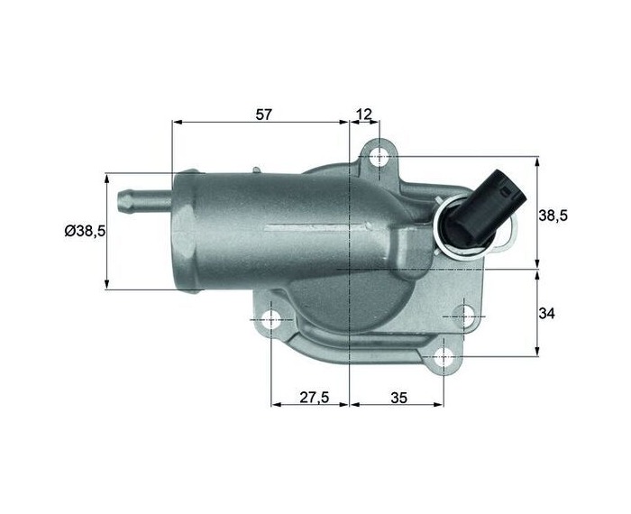 Mercedes Benz CL203 W202 W203 W210 OM611 Termostat 87°C TH1087
