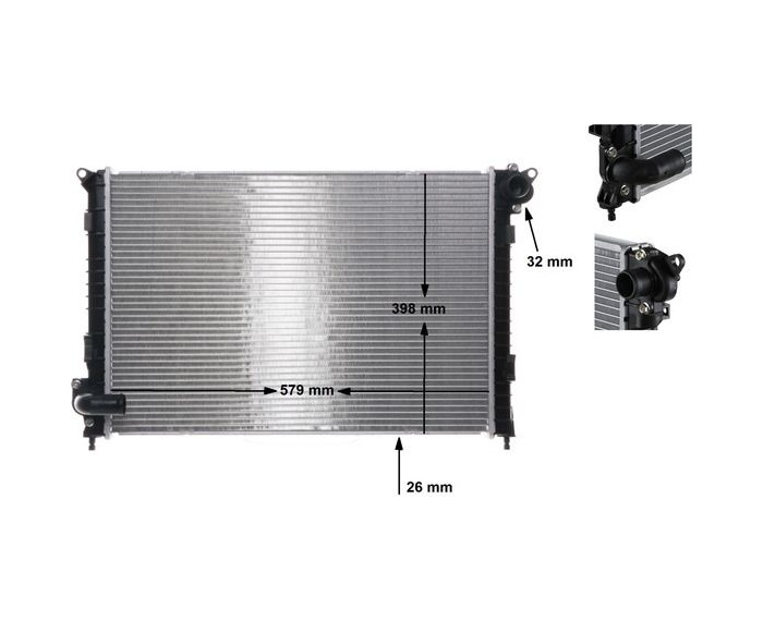 MINI R50 R52 Su Radyatörü CR983000S